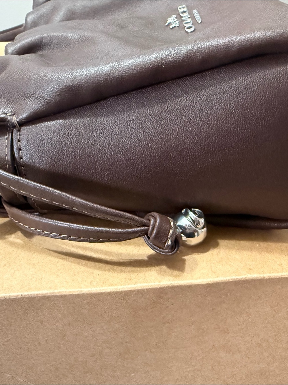 Coach Faye Shoulder Bag In Maple with Silver (New With Tags) - Picture 8 of 10